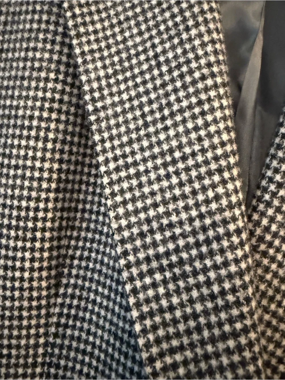 Hart Schaffner Marx Black & White Houndstooth Sport Coat